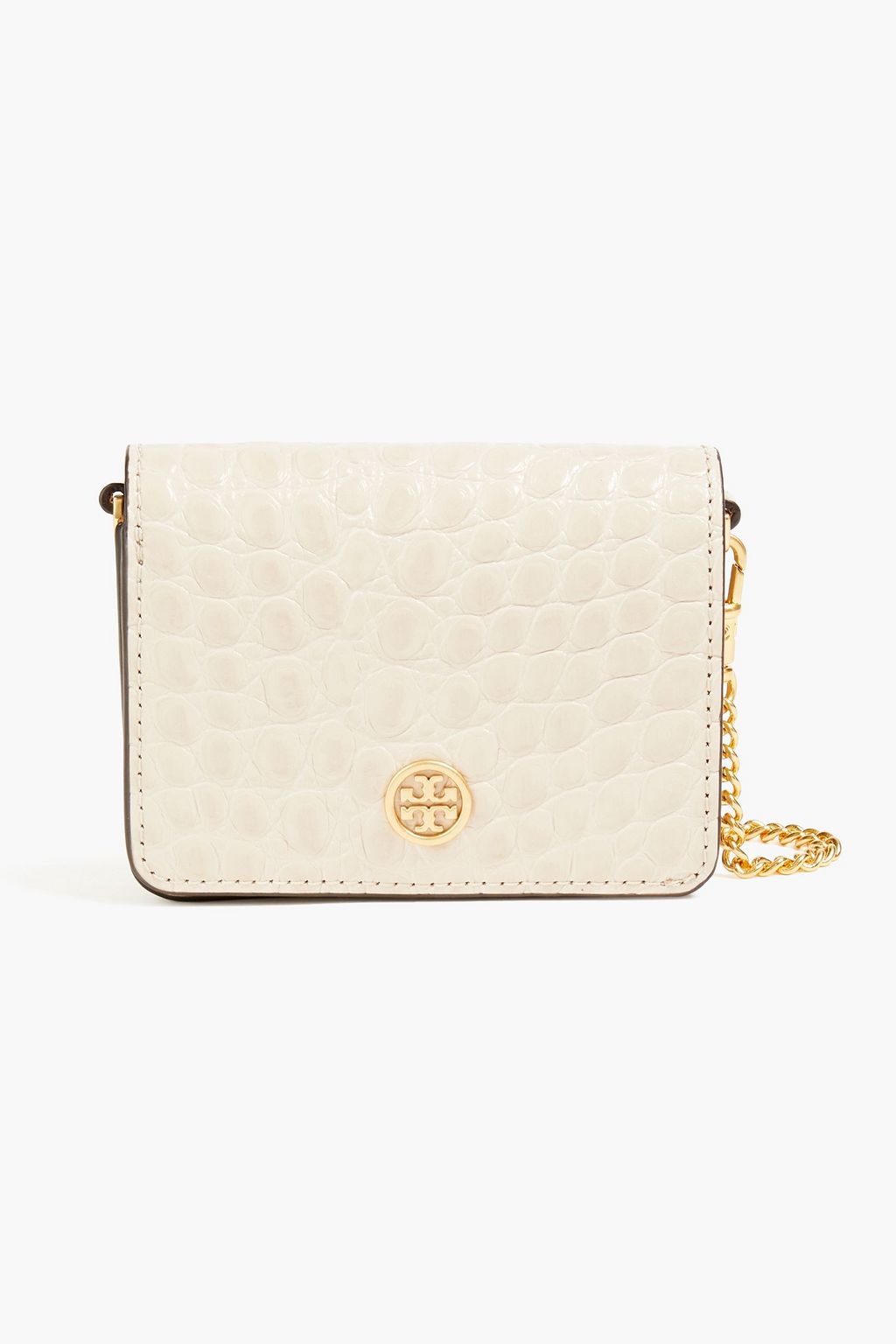 TORY BURCH Croc-effect leather wallet