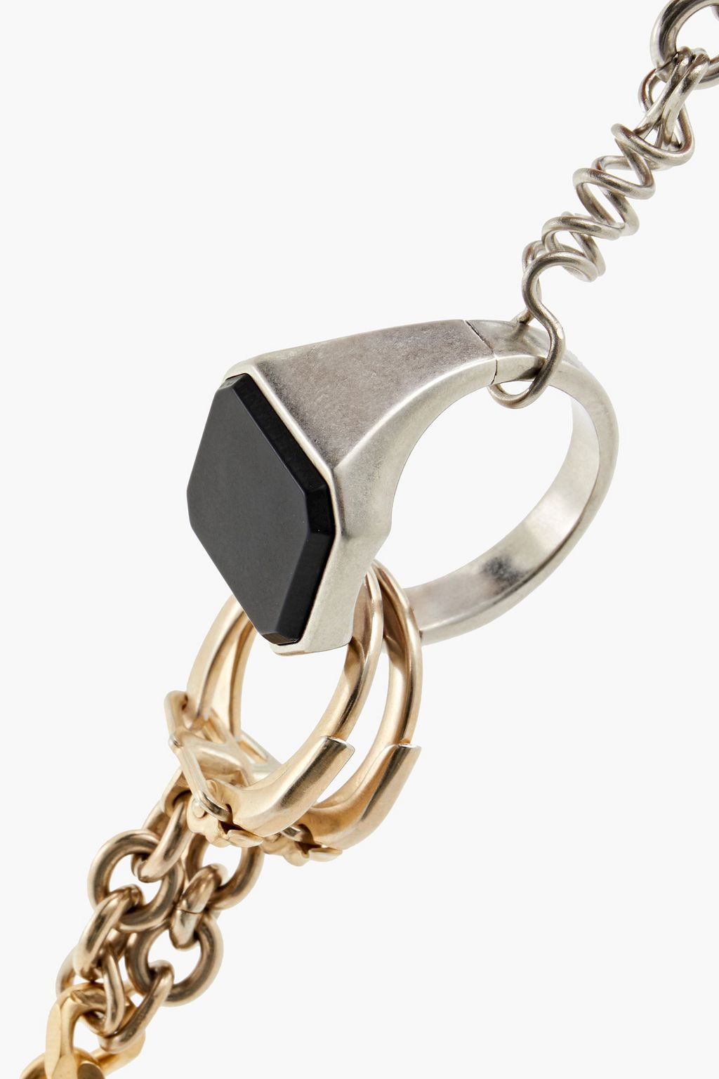 MAISON MARGIELA Gold and silver-tone necklace