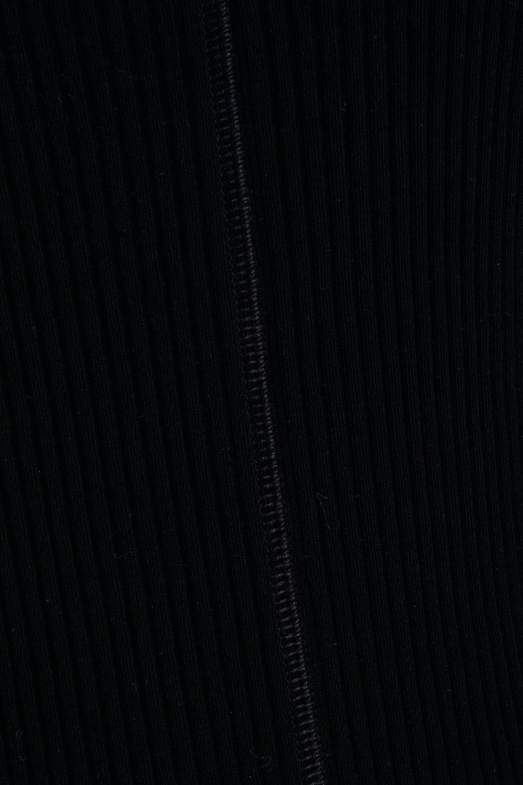 HELMUT LANG Ribbed cotton-jersey turtleneck dress