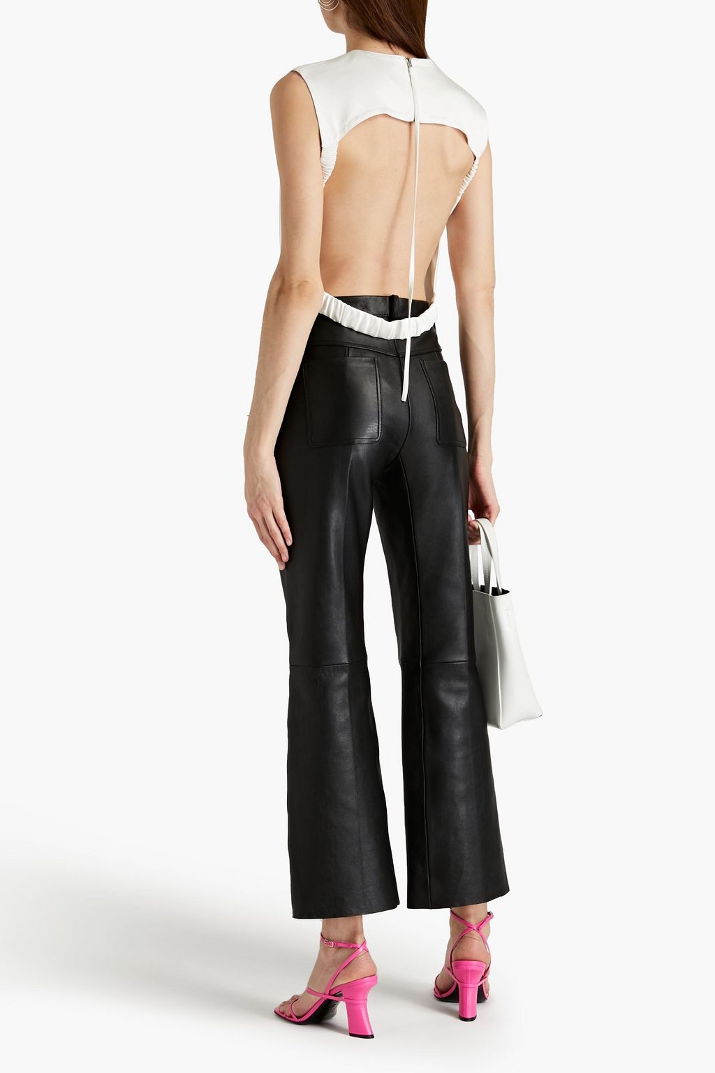 HELMUT LANG Open-back satin top