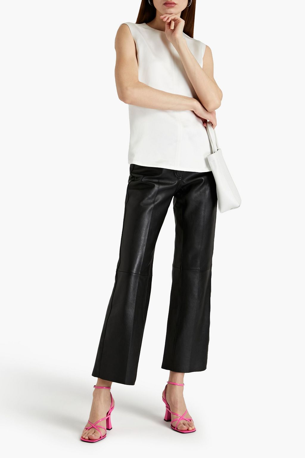 HELMUT LANG Open-back satin top