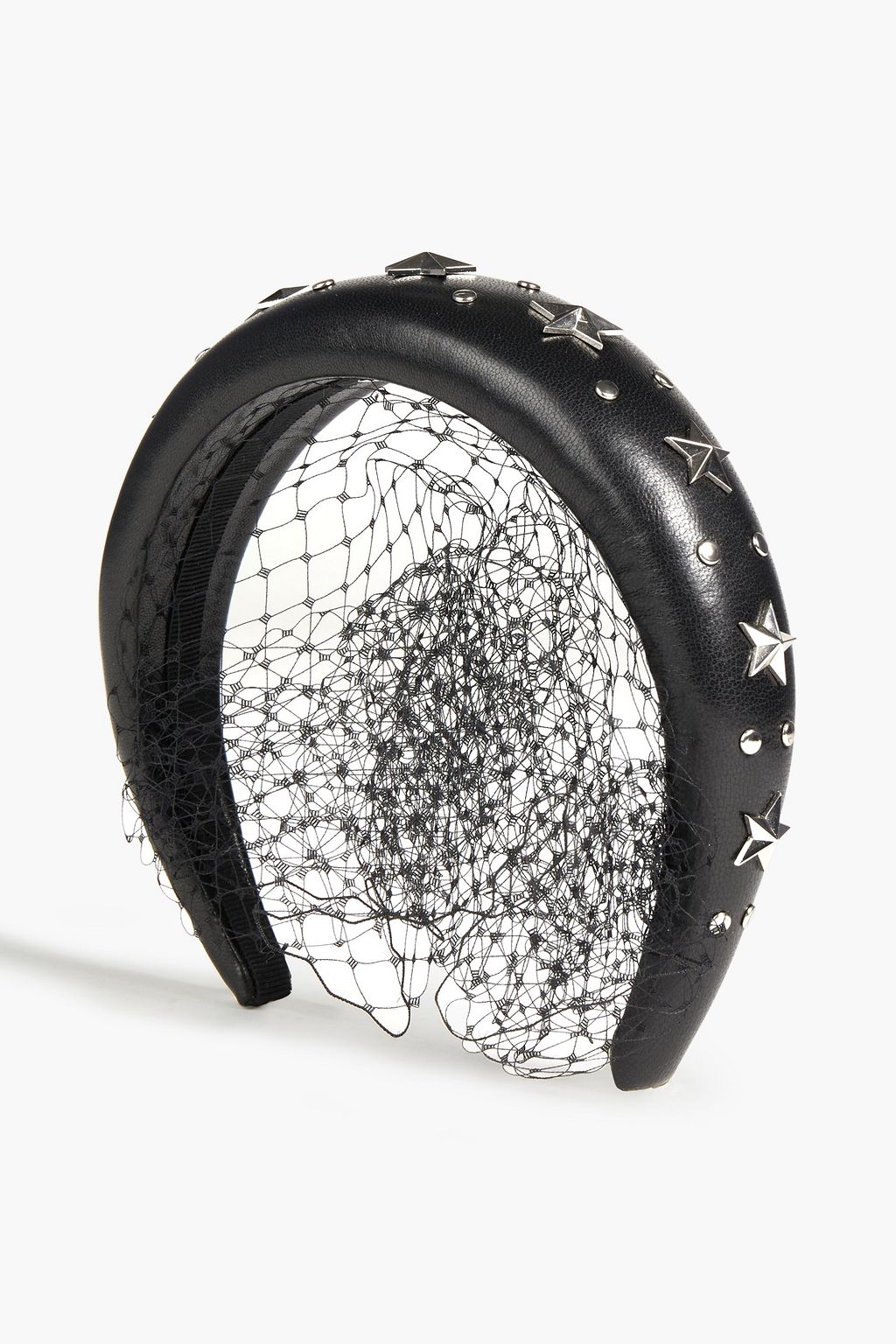 RED(V) Studded leather veil