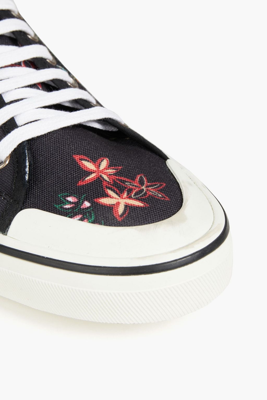 IRO Royam leather-trimmed printed canvas sneakers
