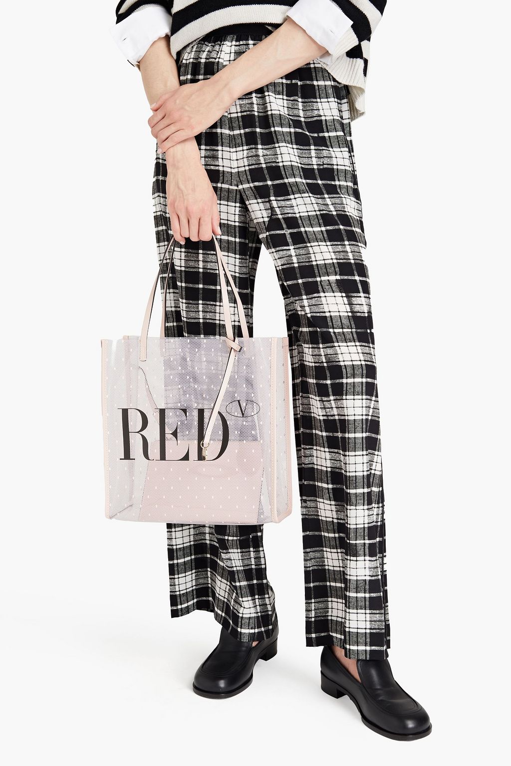 RED(V) Printed PVC tote