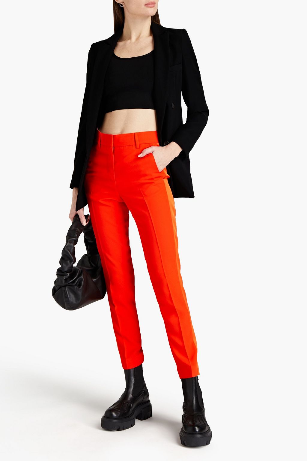 MSGM Crepe slim-leg pants