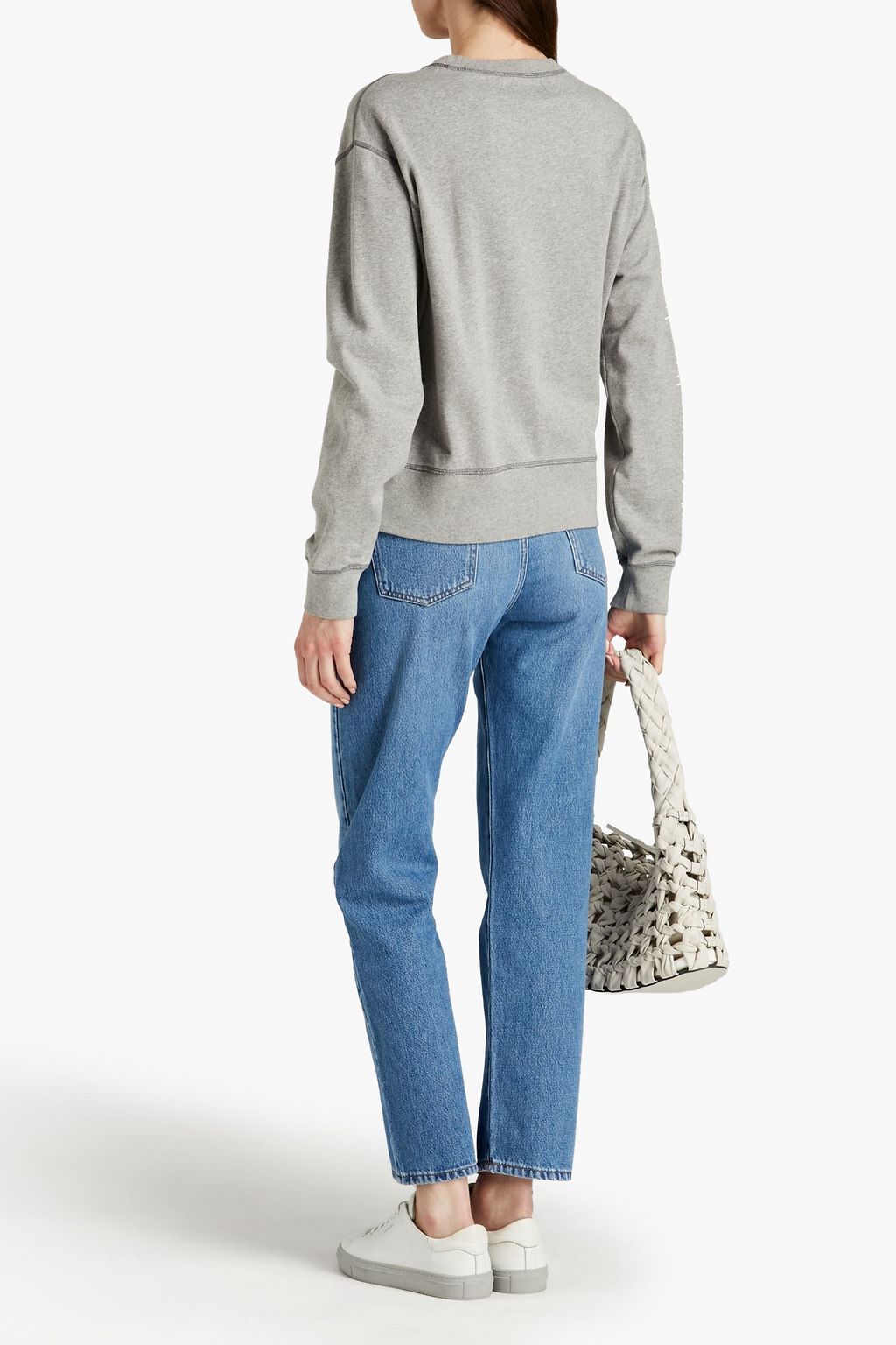 OFFICINE GÉNÉRALE Alecia mélange French cotton-terry sweatshirt