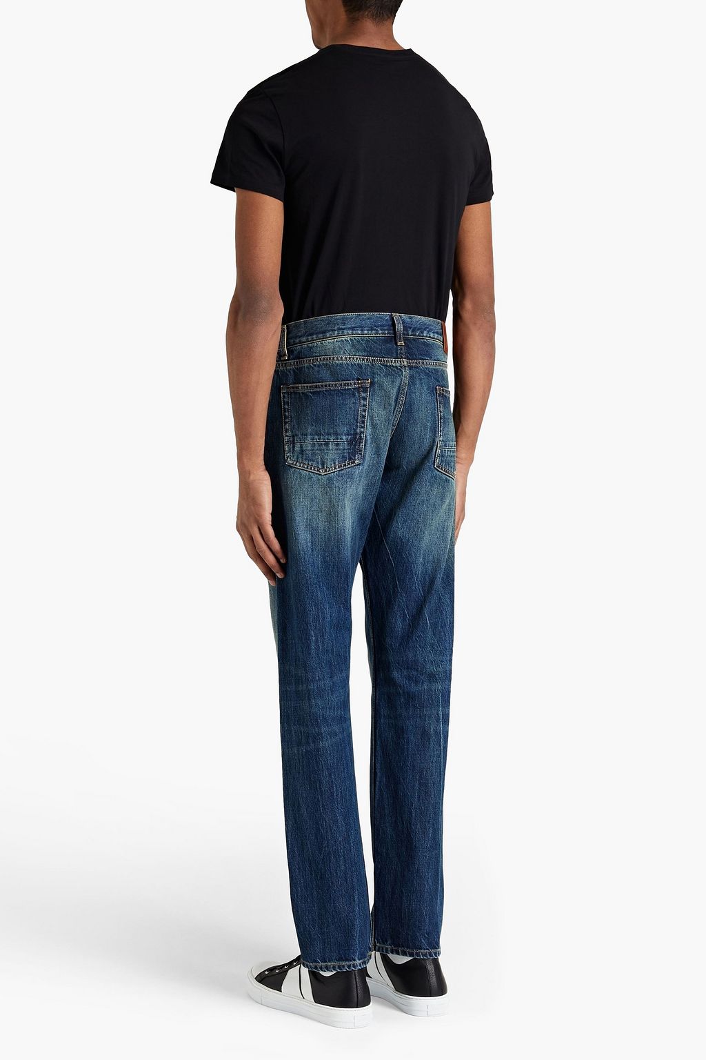 ALEXANDER MCQUEEN Jeans mit schmalem Bein aus Denim in ausgewaschener Optik