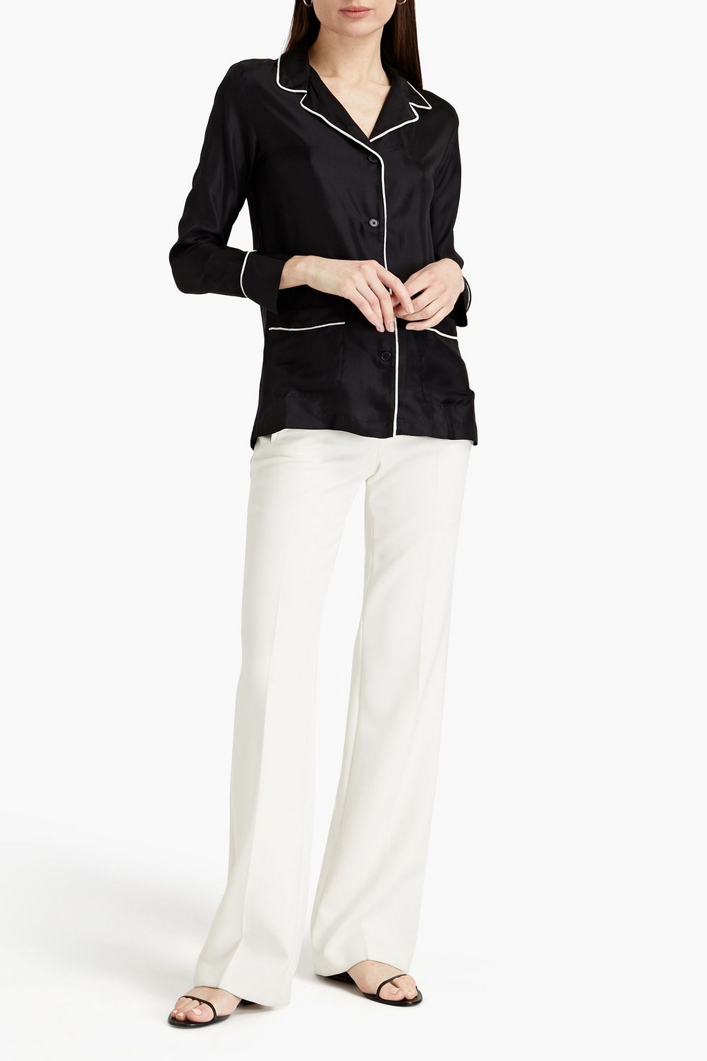 OFFICINE GÉNÉRALE Alana silk-satin shirt