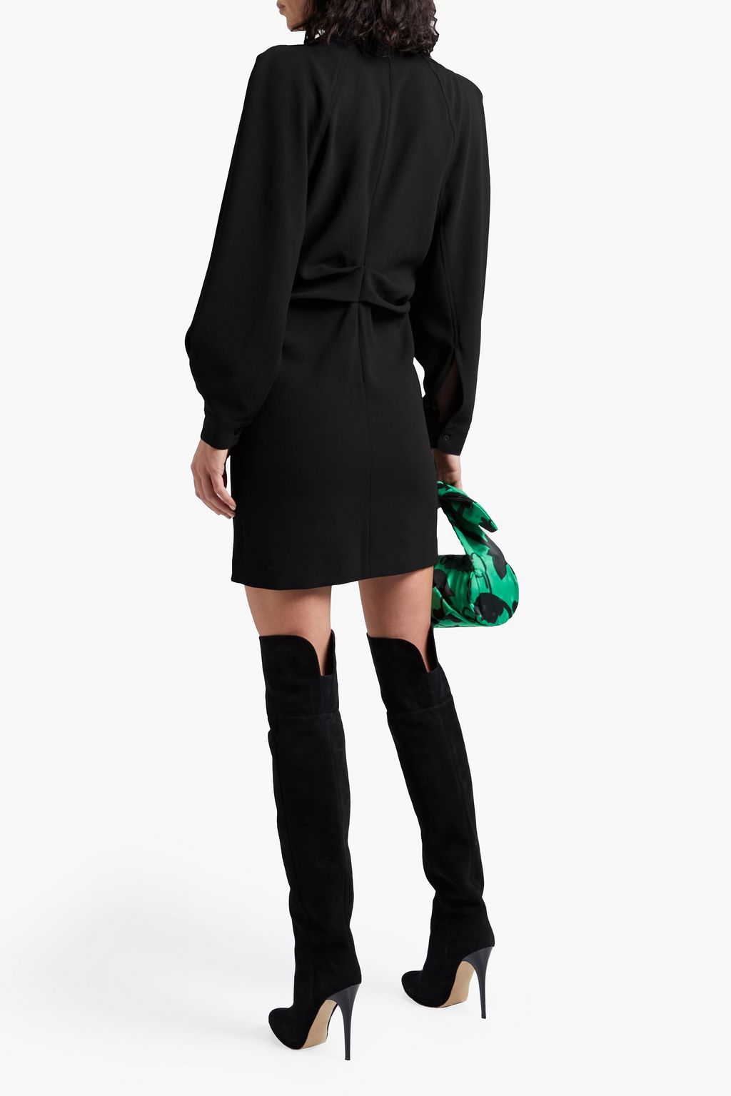 IRO Jaden ruched crepe mini dress