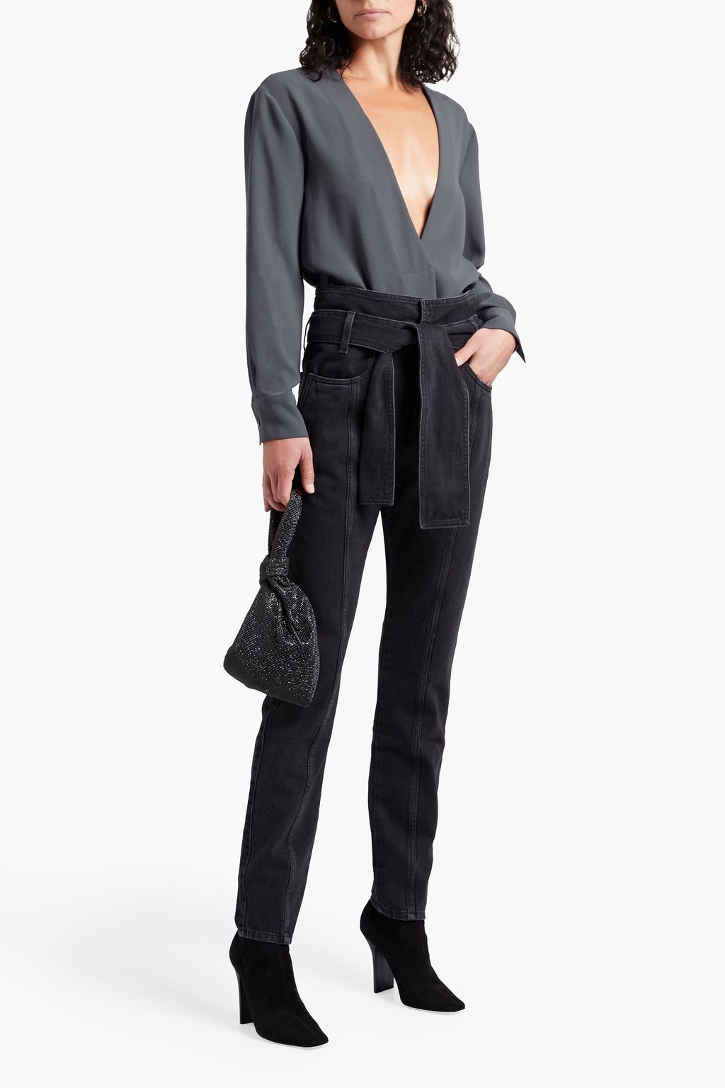 IRO Licious pleated crepe top