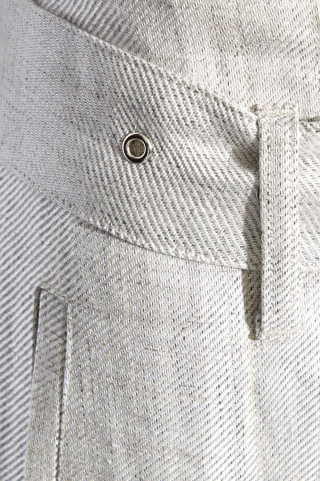 IRO Najava pleated linen-blend twill tapered pants