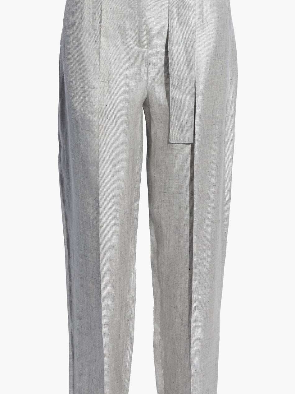 navaja linen-blend twill tapered pants