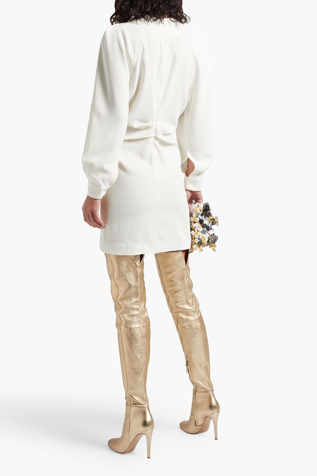 IRO Jaden ruched crepe mini dress