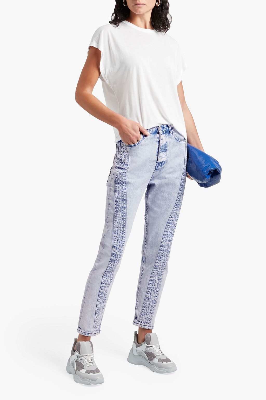 IRO Paulina Lyocell and cotton-blend T-shirt