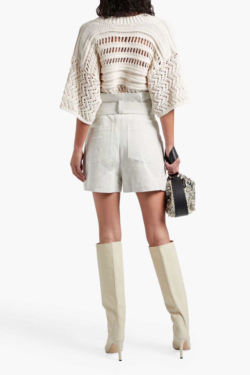 IRO Annie crochet-knit organic cotton-blend top
