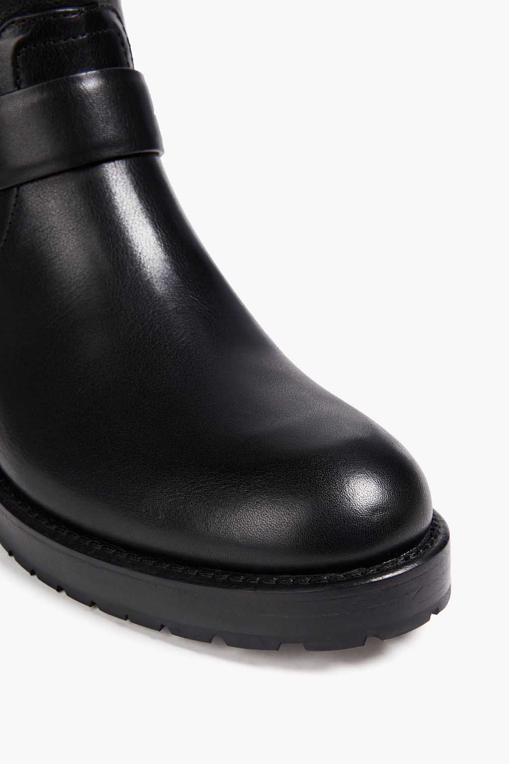 RED(V) Bow-detailed leather ankle boots