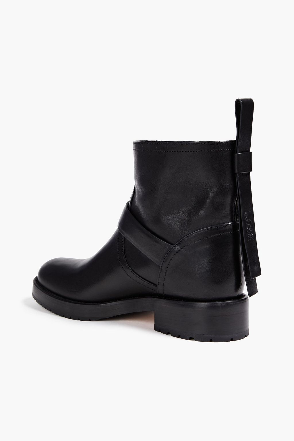 RED(V) Bow-detailed leather ankle boots