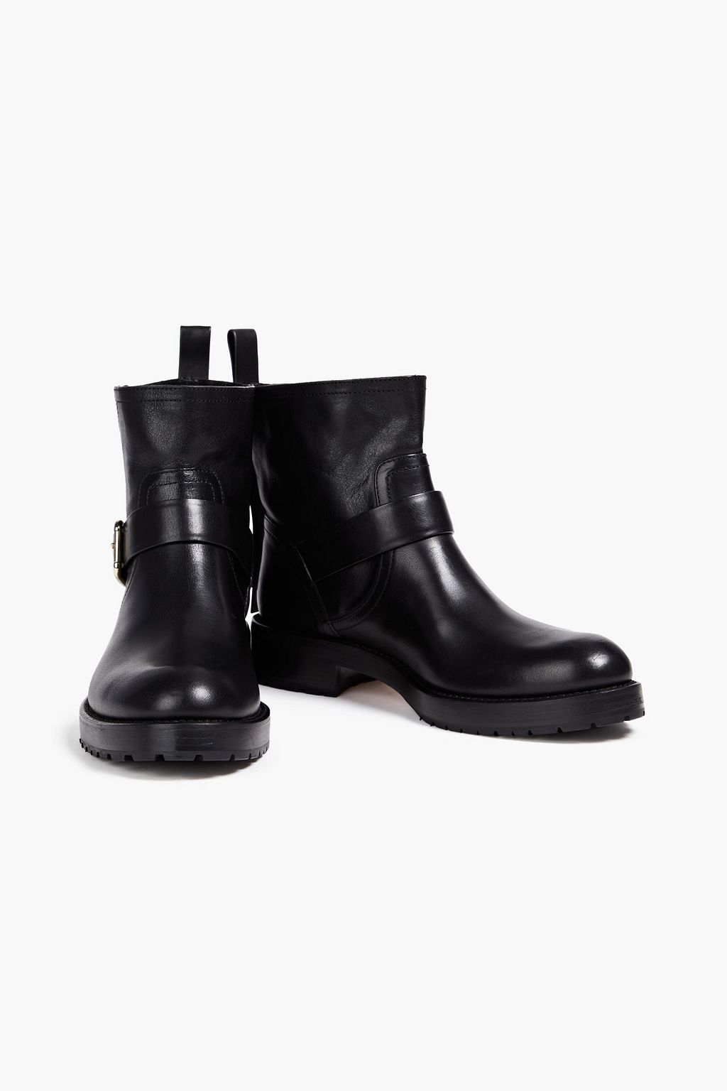 RED(V) Bow-detailed leather ankle boots