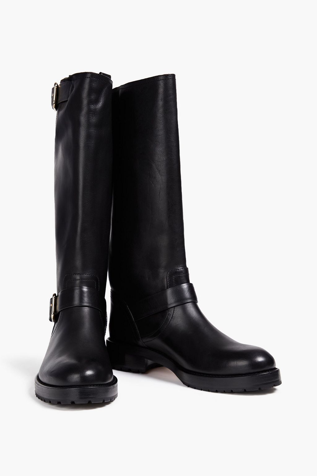 RED(V) Leather knee boots