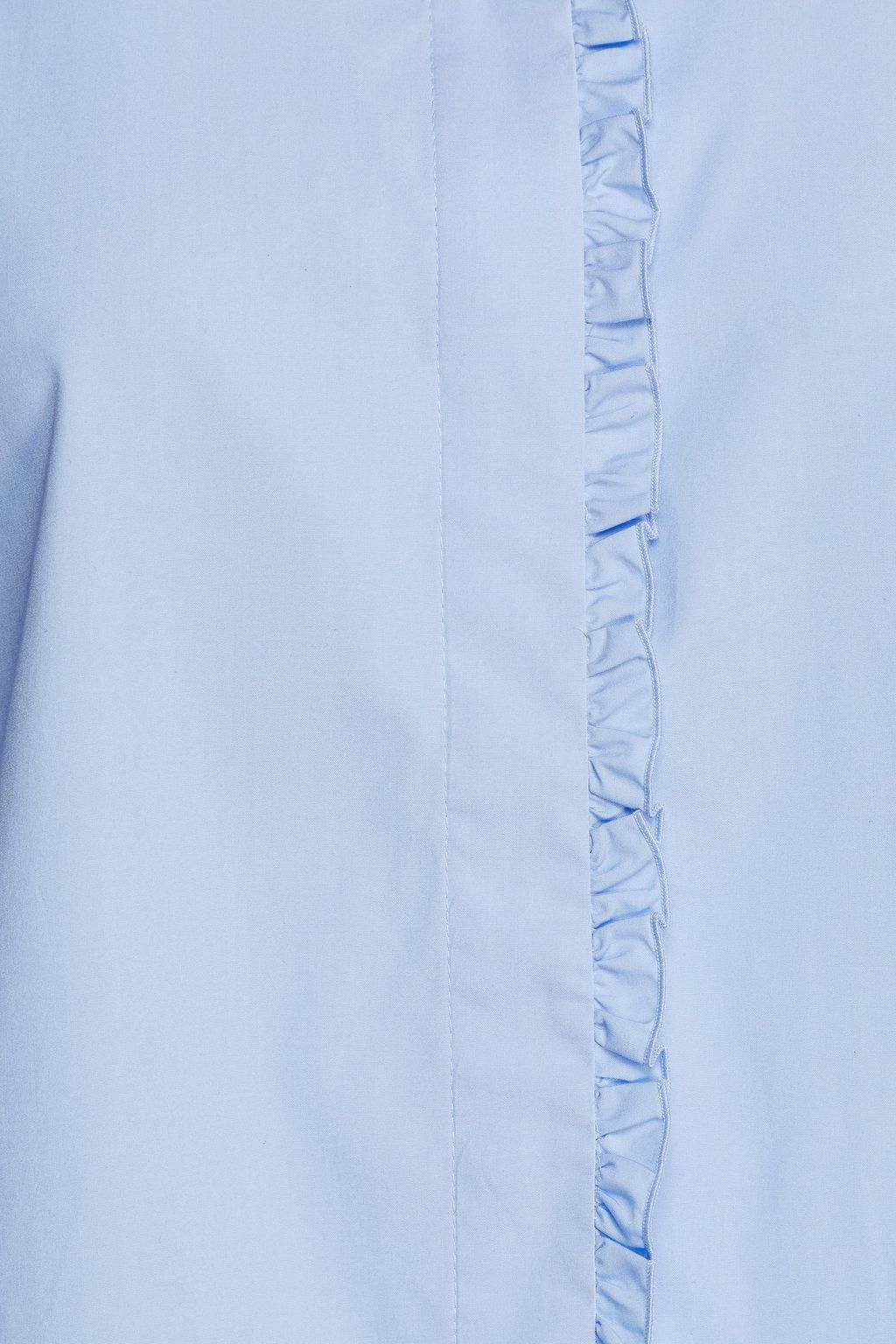OFFICINE GÉNÉRALE Melody ruffle-trimmed cotton-poplin shirt