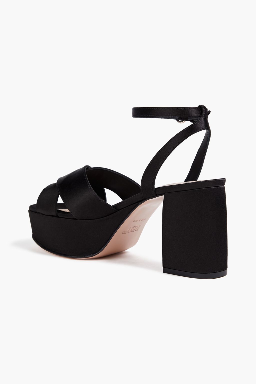 RED(V) Satin platform sandals