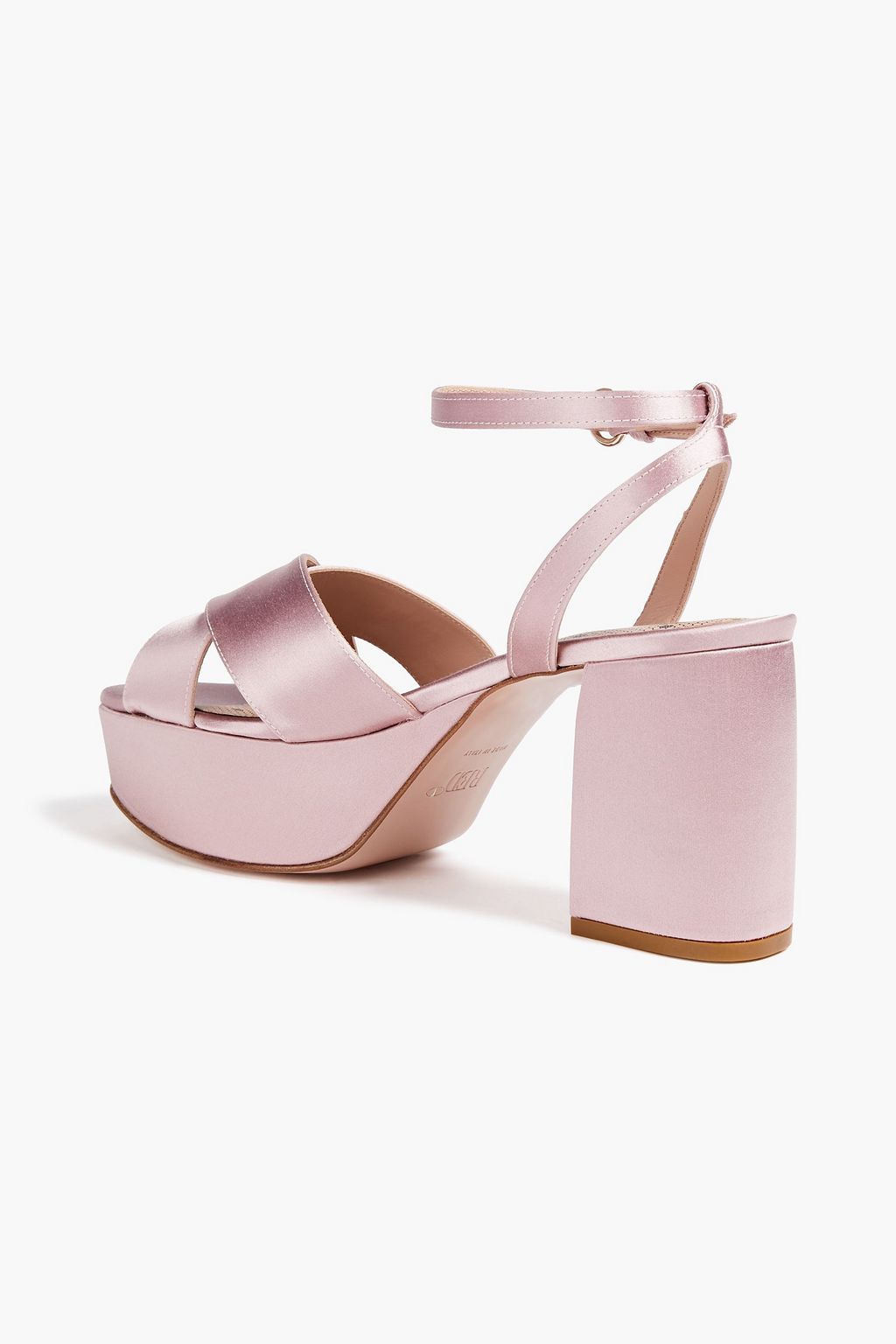 RED(V) Satin platform sandals