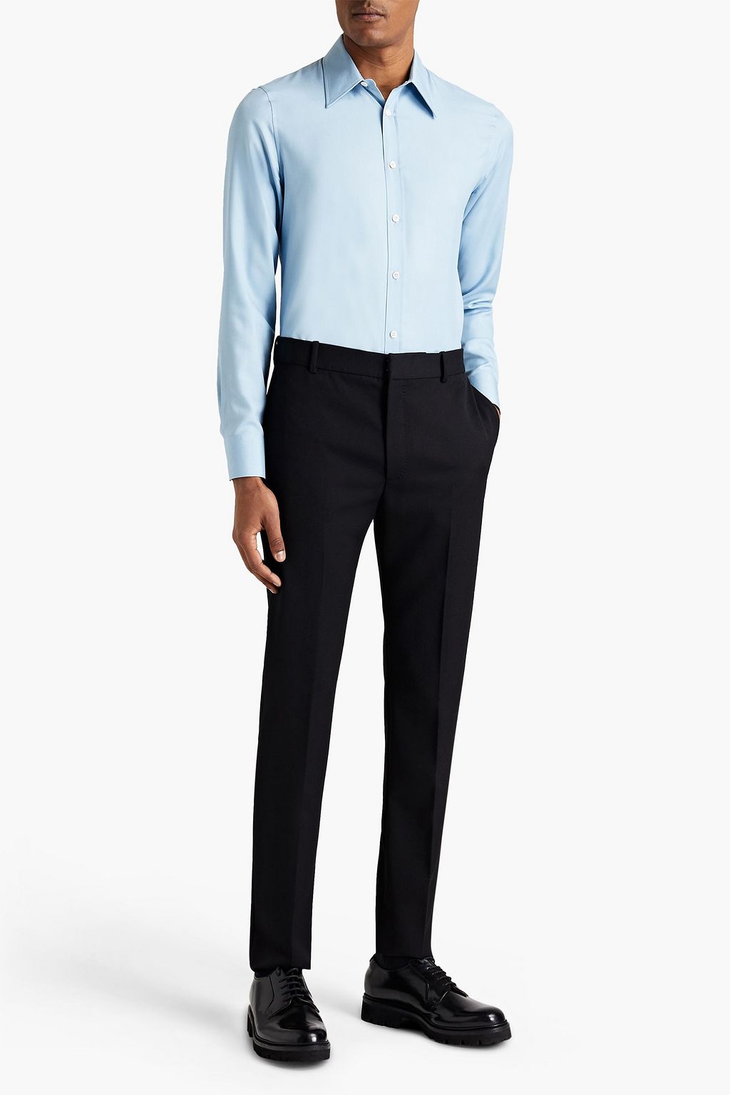 ALEXANDER MCQUEEN Slim-fit silk shirt