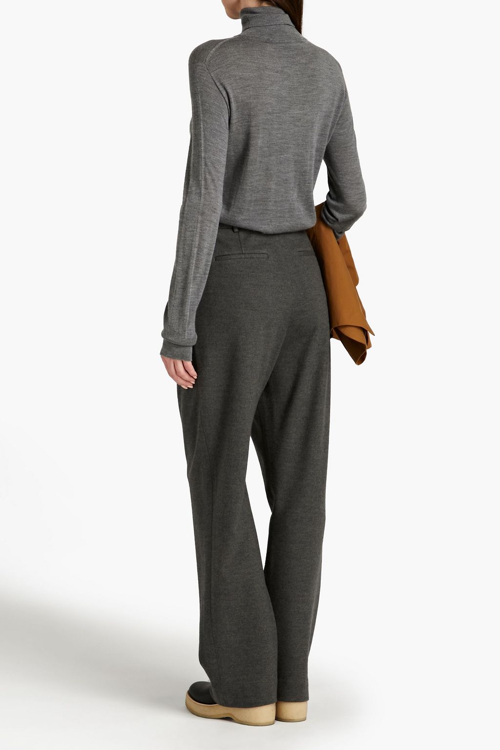 OFFICINE GÉNÉRALE Ninon ribbed wool and silk-blend turtleneck sweater
