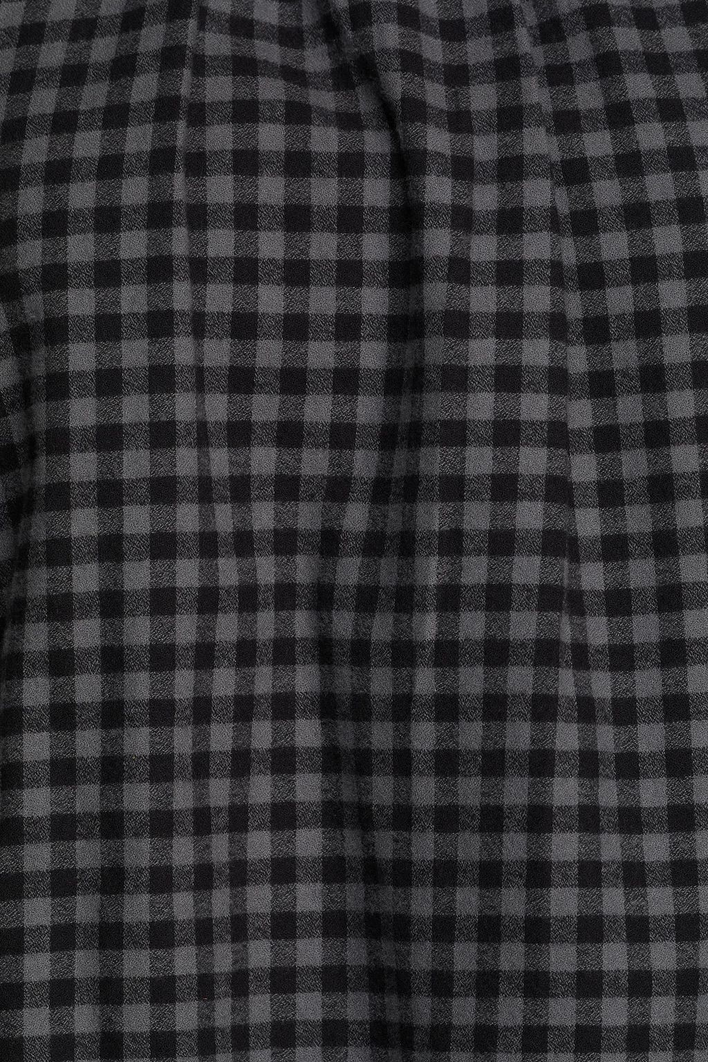 OFFICINE GÉNÉRALE Sofia gathered gingham cotton blouse