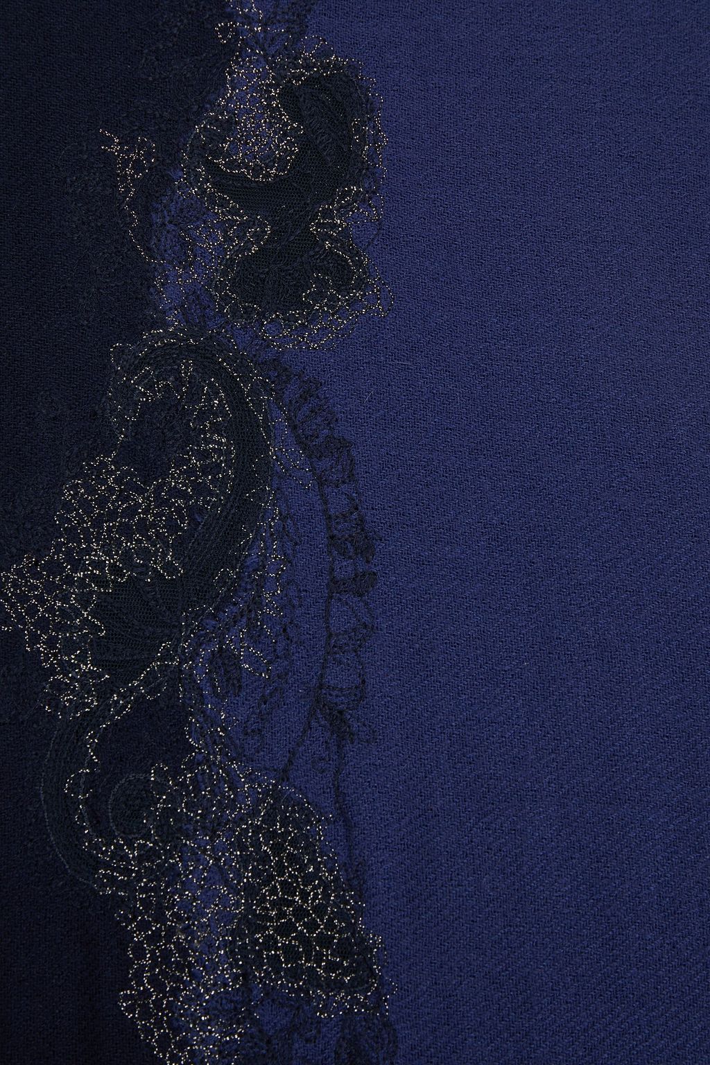 LORO PIANA Embroidered cashmere scarf