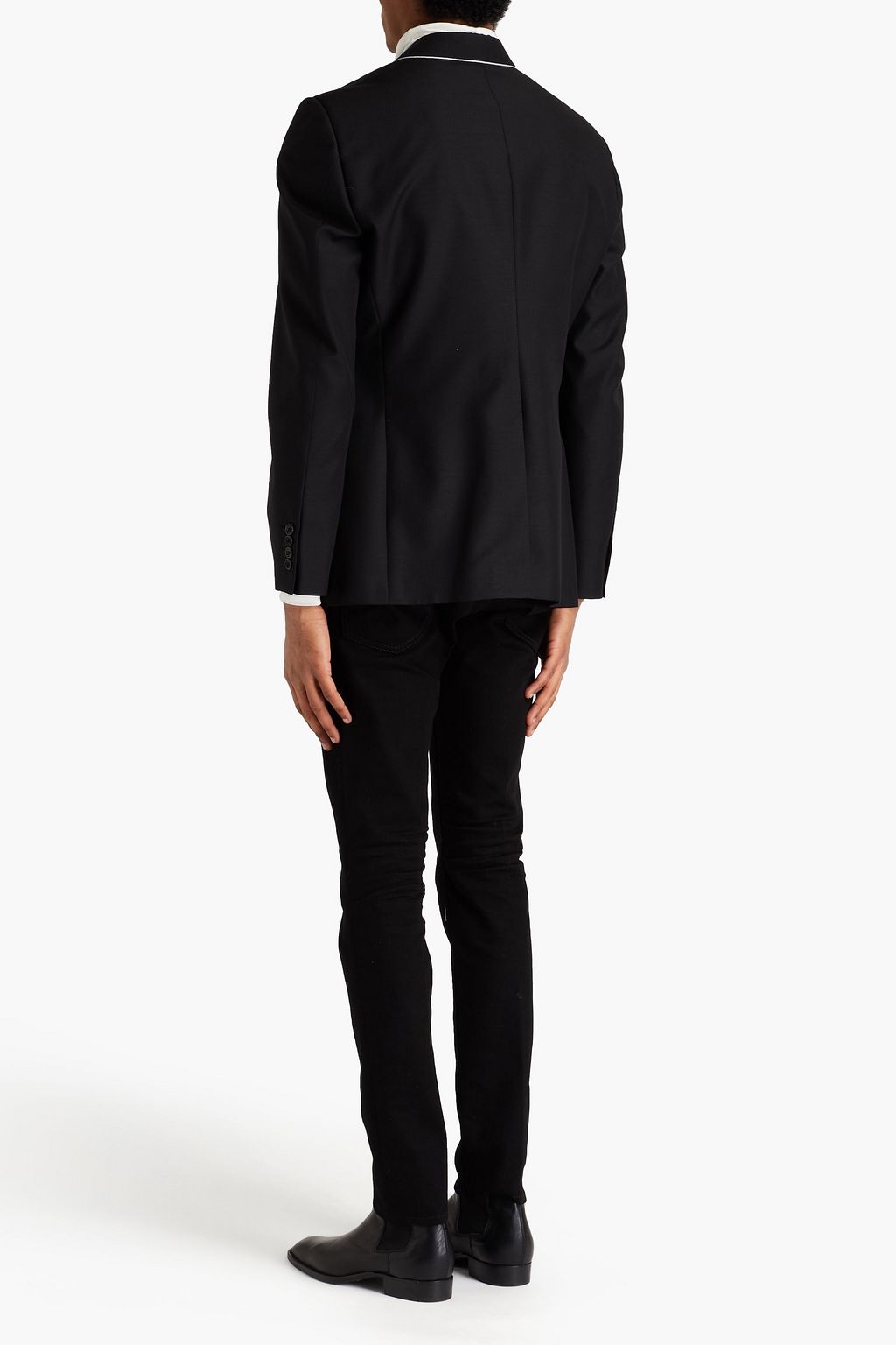 MCQUEEN Slim-fit wool and mohair-blend blazer