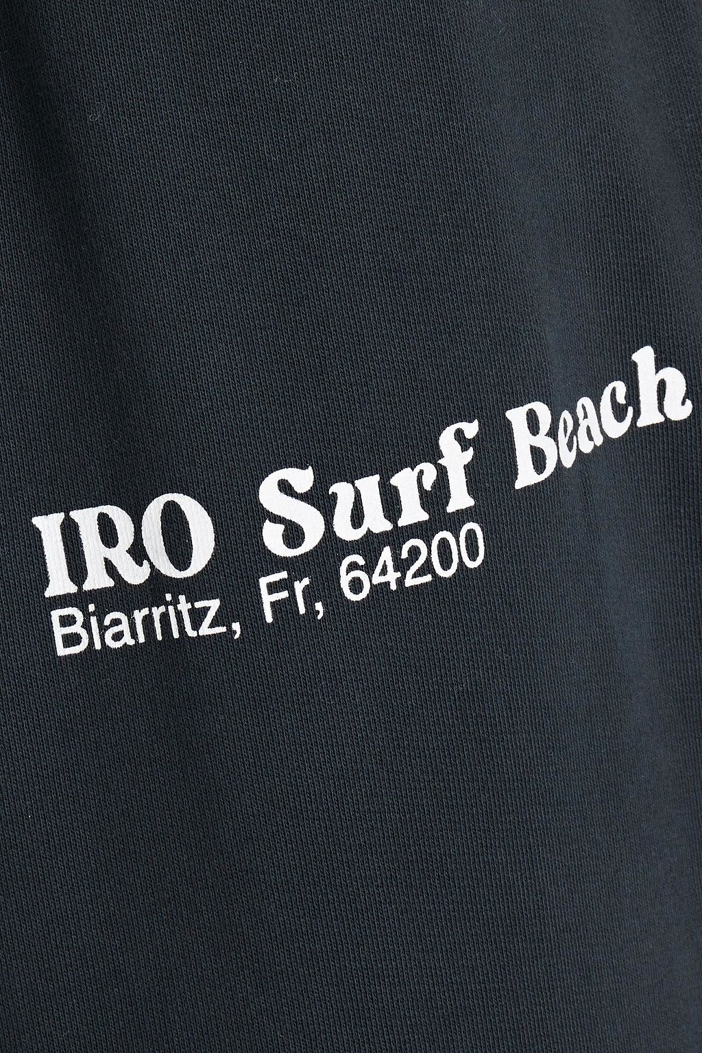 IRO Baris tapered printed French cotton-terry sweatpants