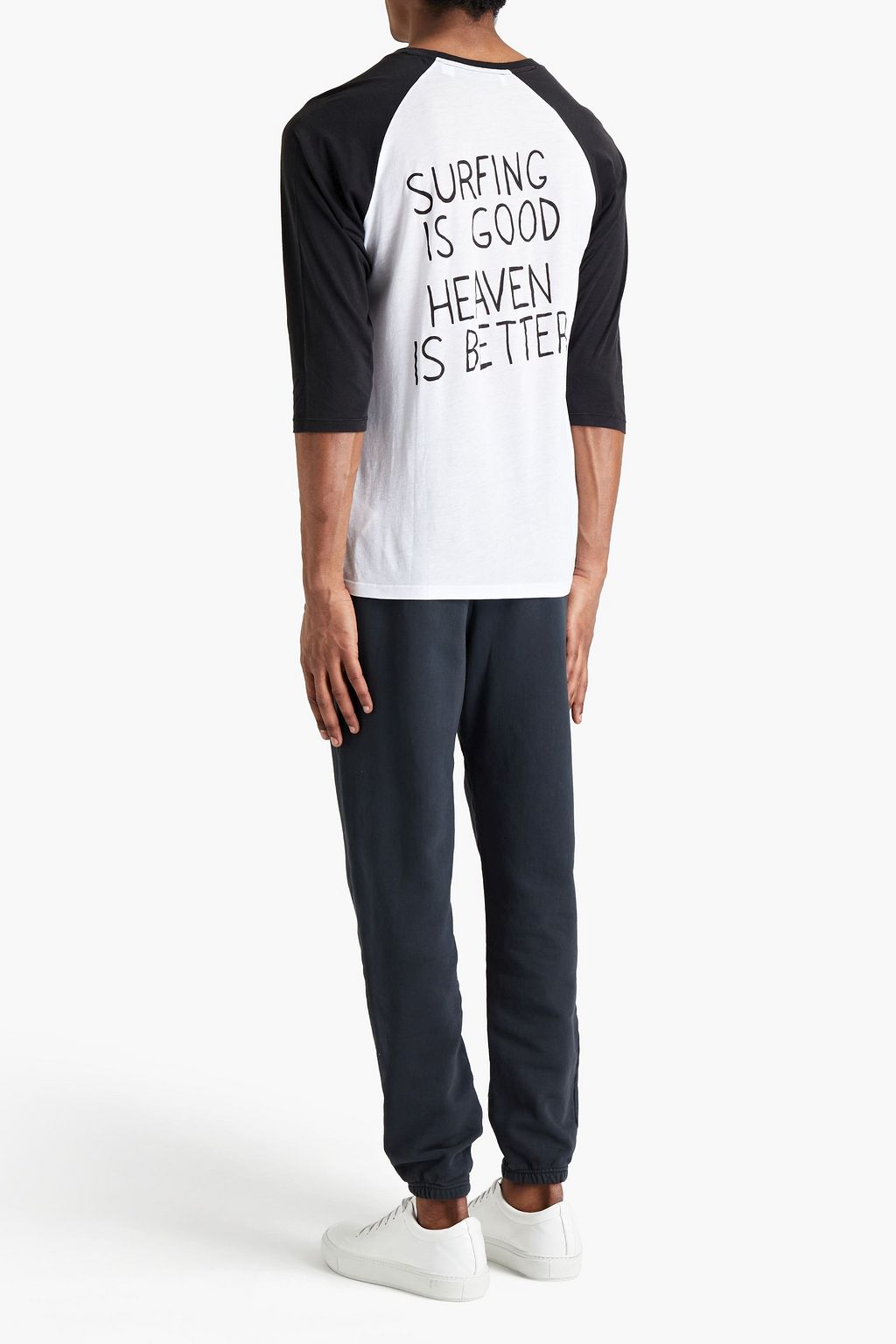 IRO Baris tapered printed French cotton-terry sweatpants