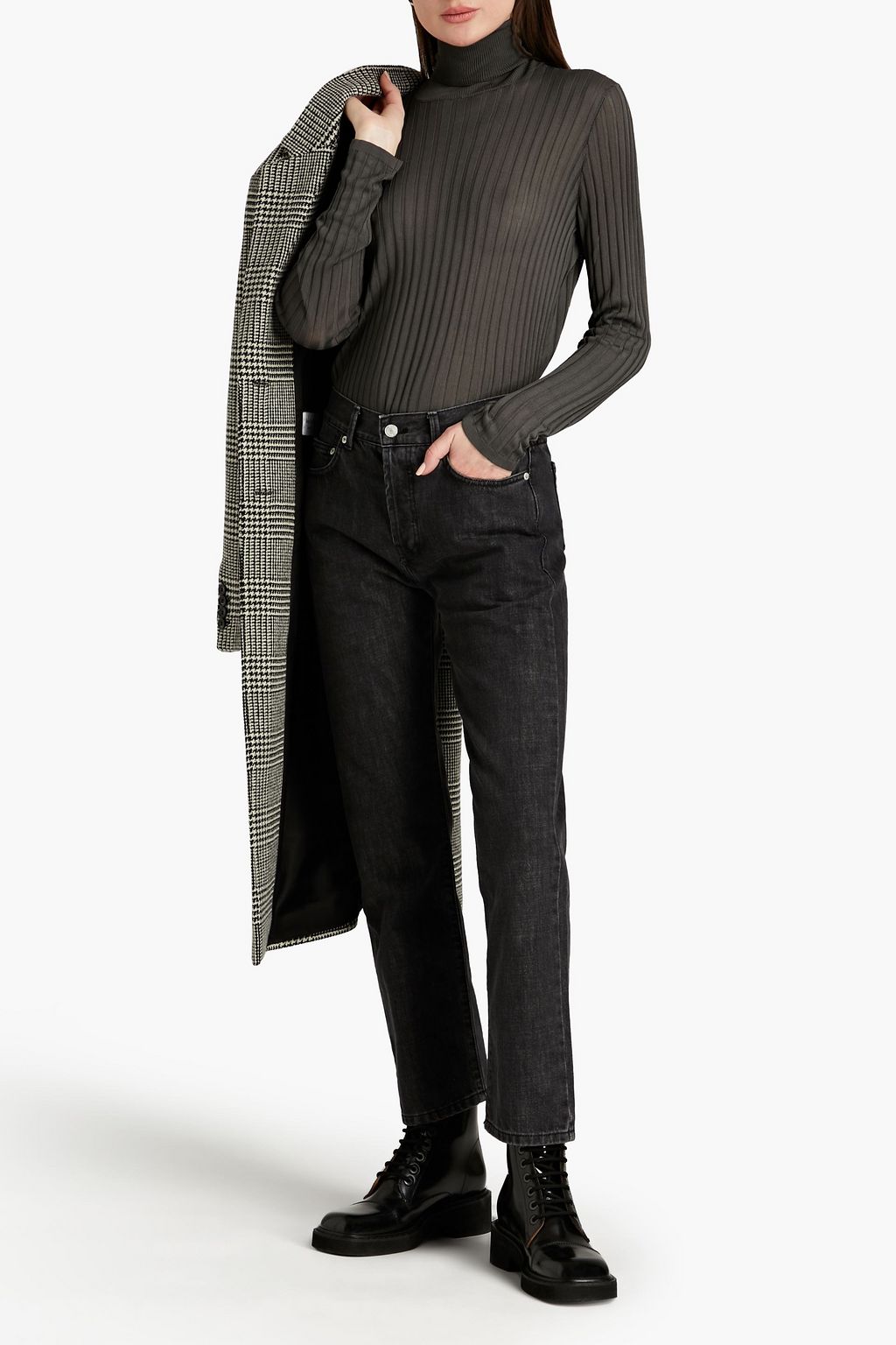 OFFICINE GÉNÉRALE Emma ribbed-knit turtleneck sweater