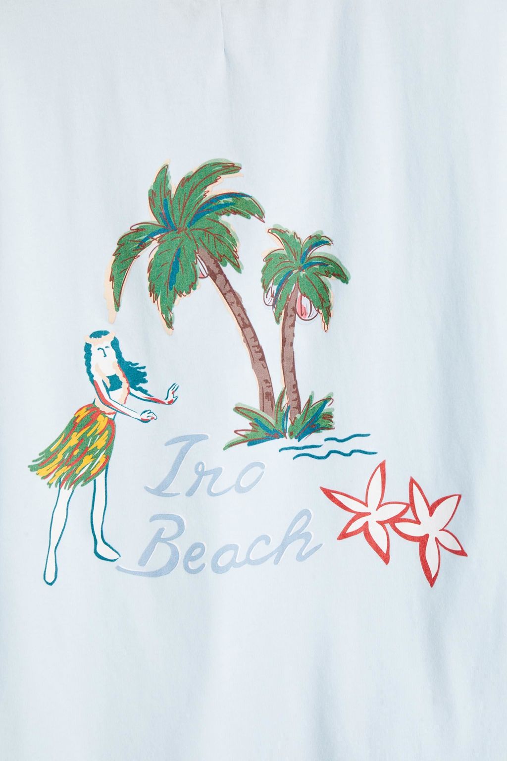 IRO Raymon embroidered printed cotton-jersey T-shirt
