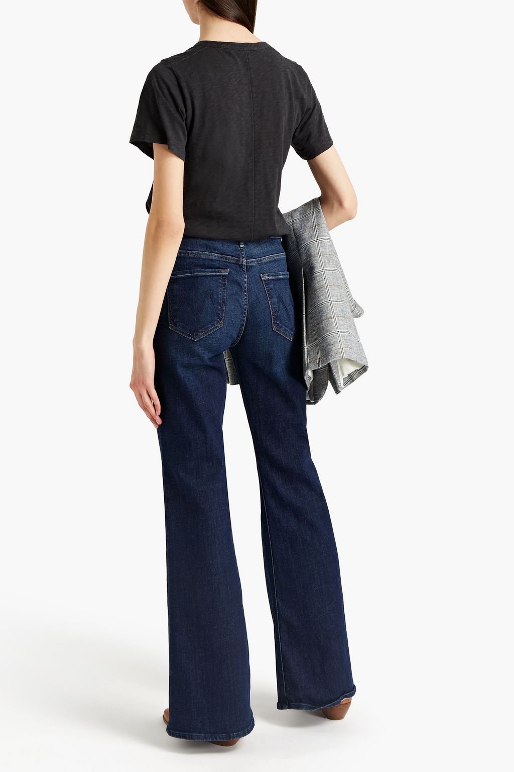 VERONICA BEARD Casey slub Pima cotton-jersey T-shirt