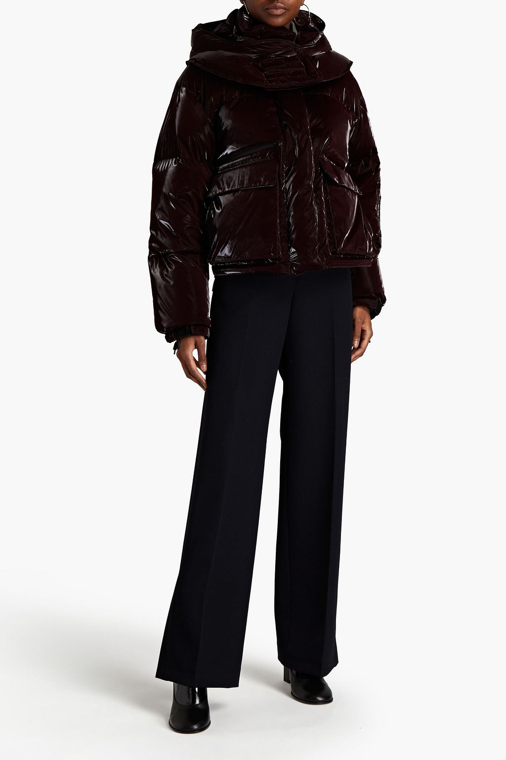 HELMUT LANG Glossed quilted shell jacket