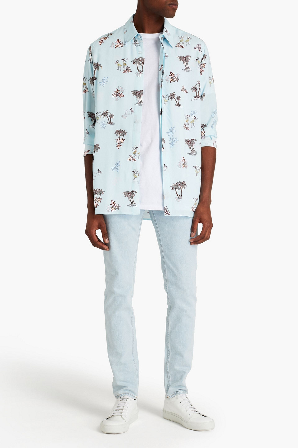 Iro Man Wailers Printed Crepe Shirt