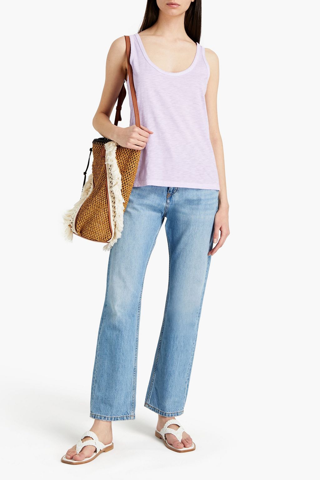 VERONICA BEARD Kamilya slub Pima cotton tank