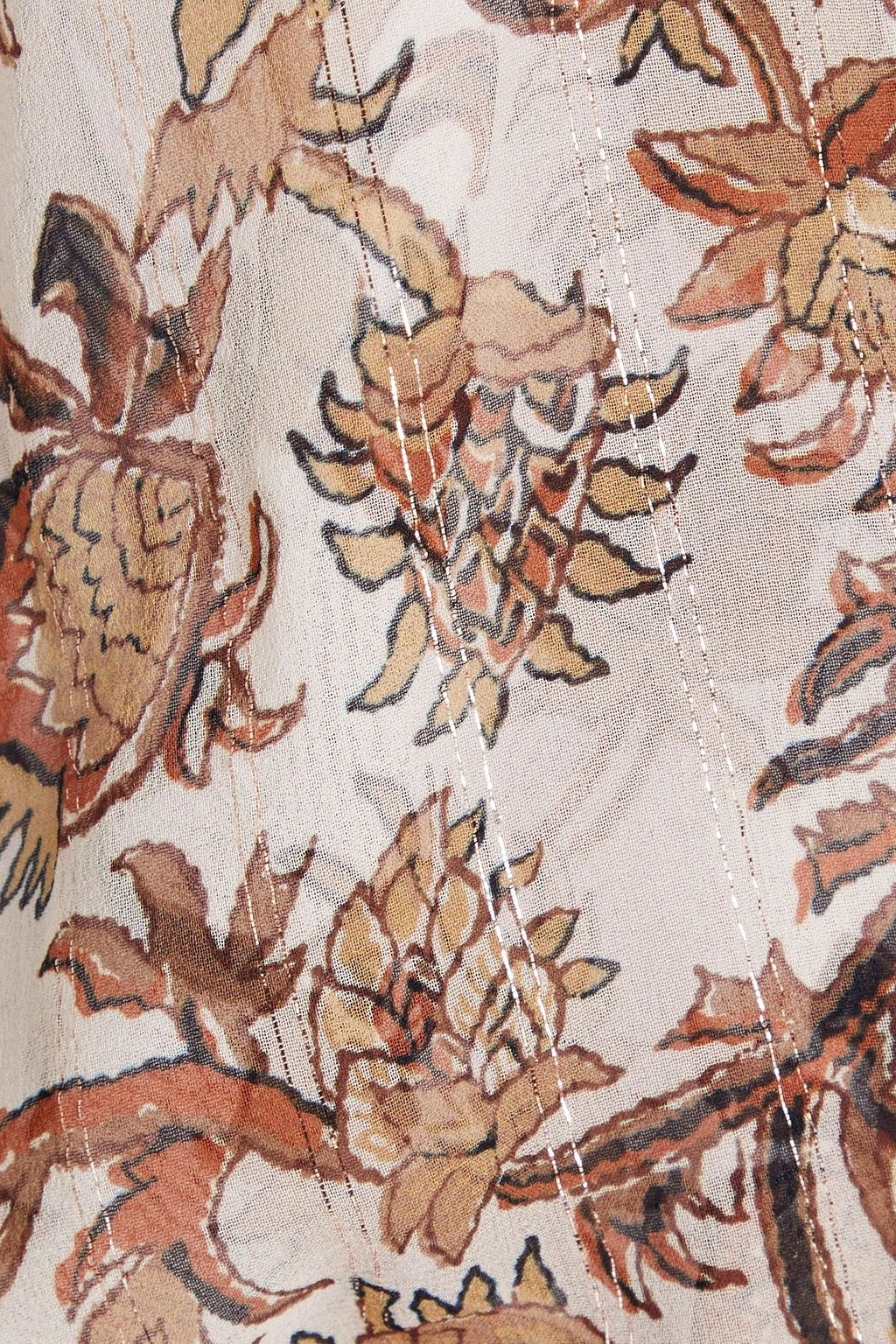 VERONICA BEARD Dakota ruched floral-print silk-blend crepe mini dress