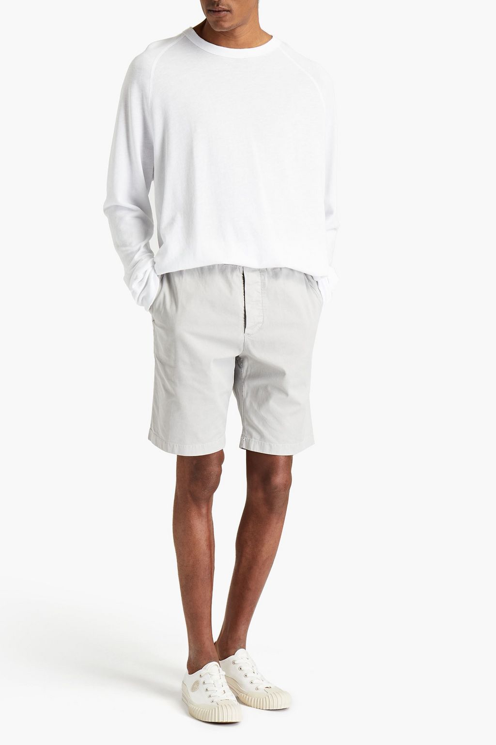 JAMES PERSE Supima cotton-blend terry sweatshirt