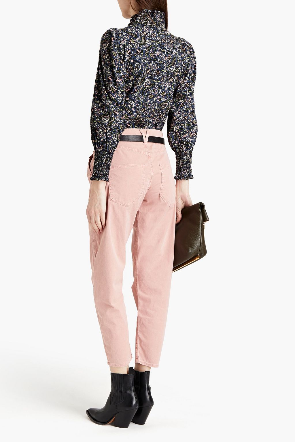 VERONICA BEARD Charlie cotton-blend tapered pants