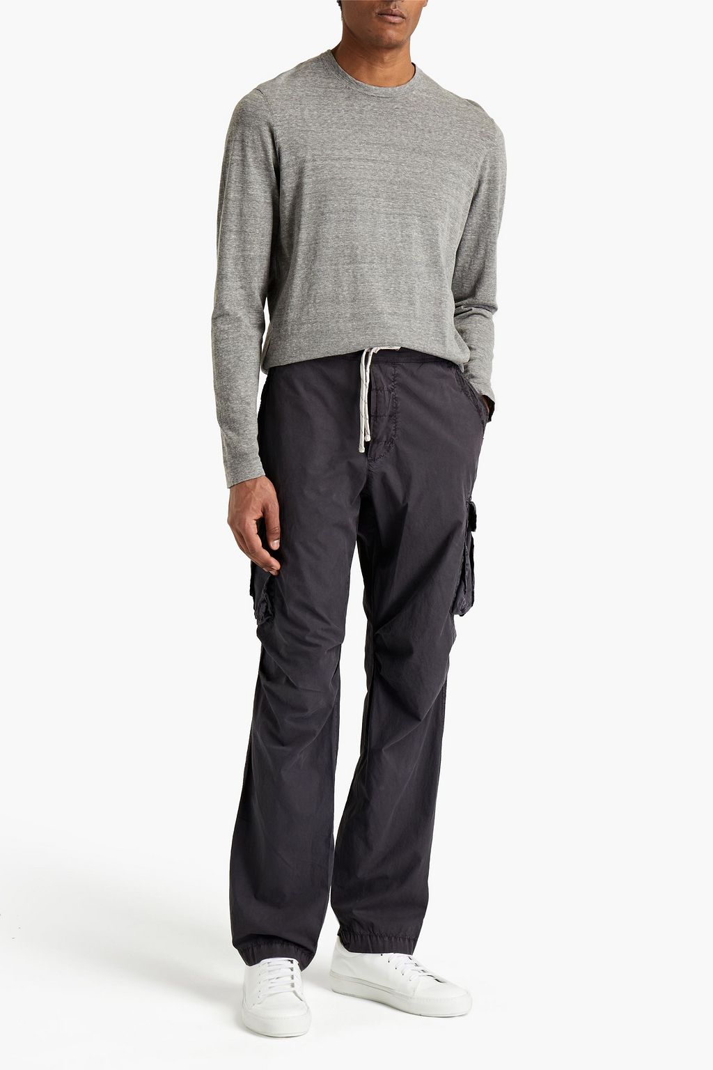 JAMES PERSE Mélange cotton sweater