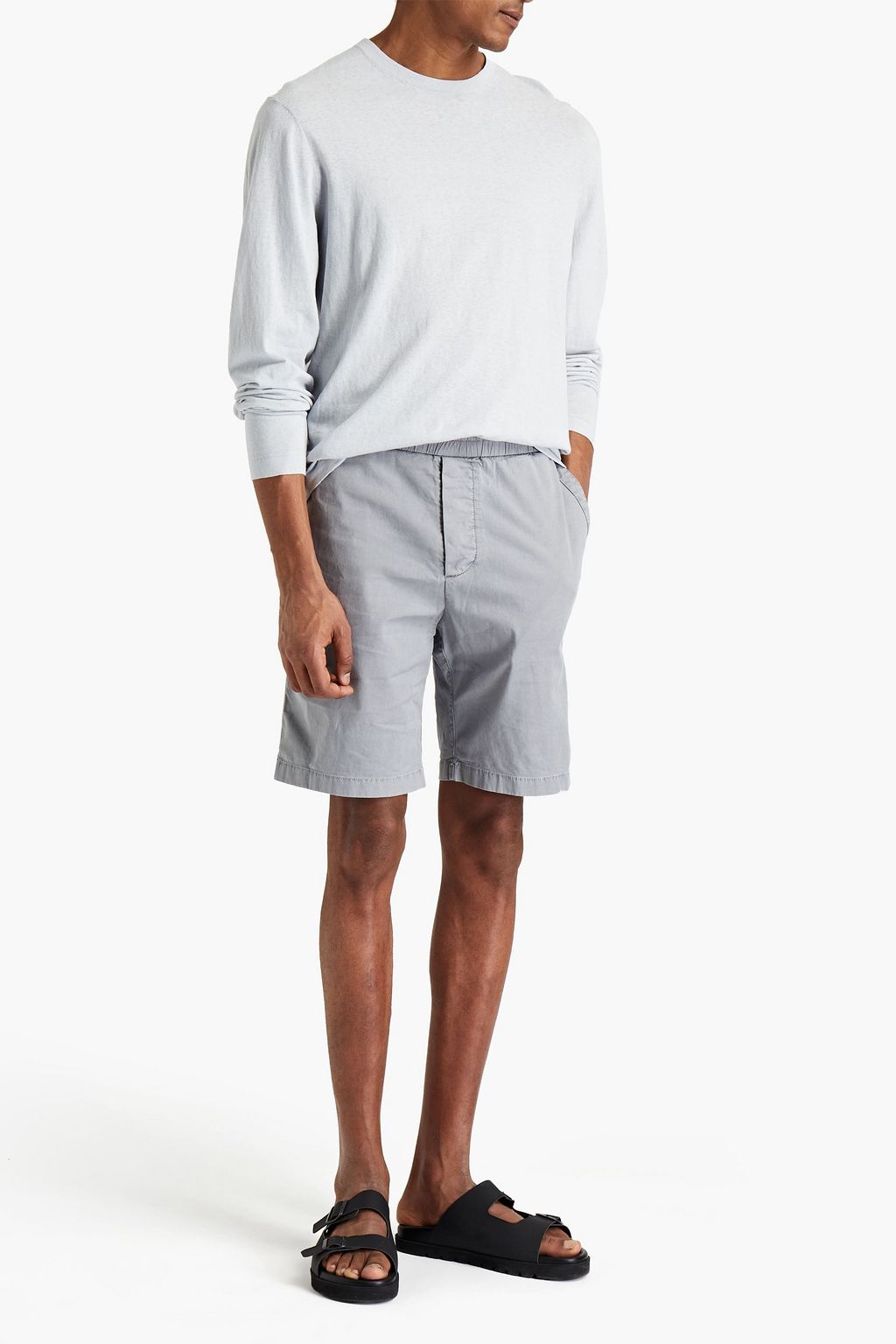 JAMES PERSE Mélange cotton sweater