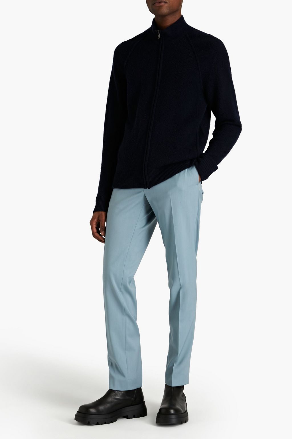 JAMES PERSE Cashmere zipped cardigan