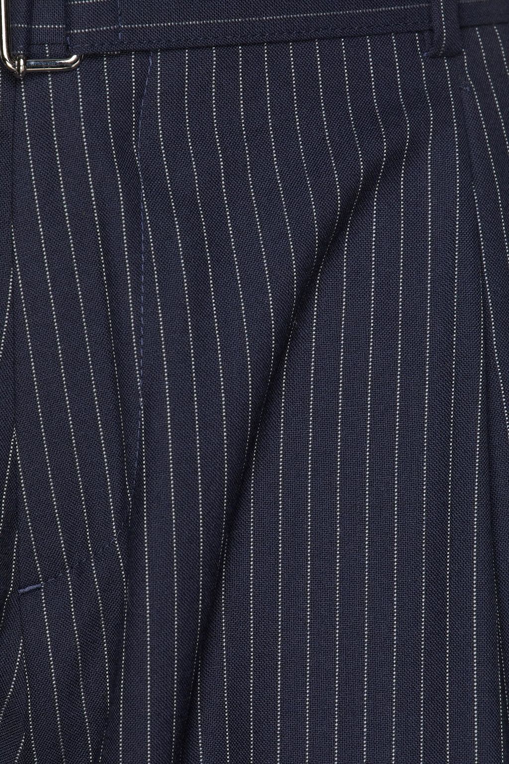 OFFICINE GÉNÉRALE Pierre pinstriped wool-crepe tapered pants