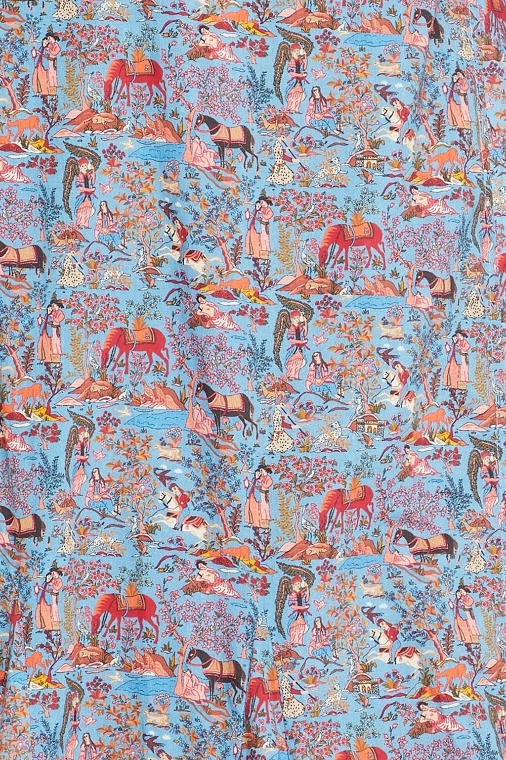 RHODE Fifi printed cotton midi wrap dress
