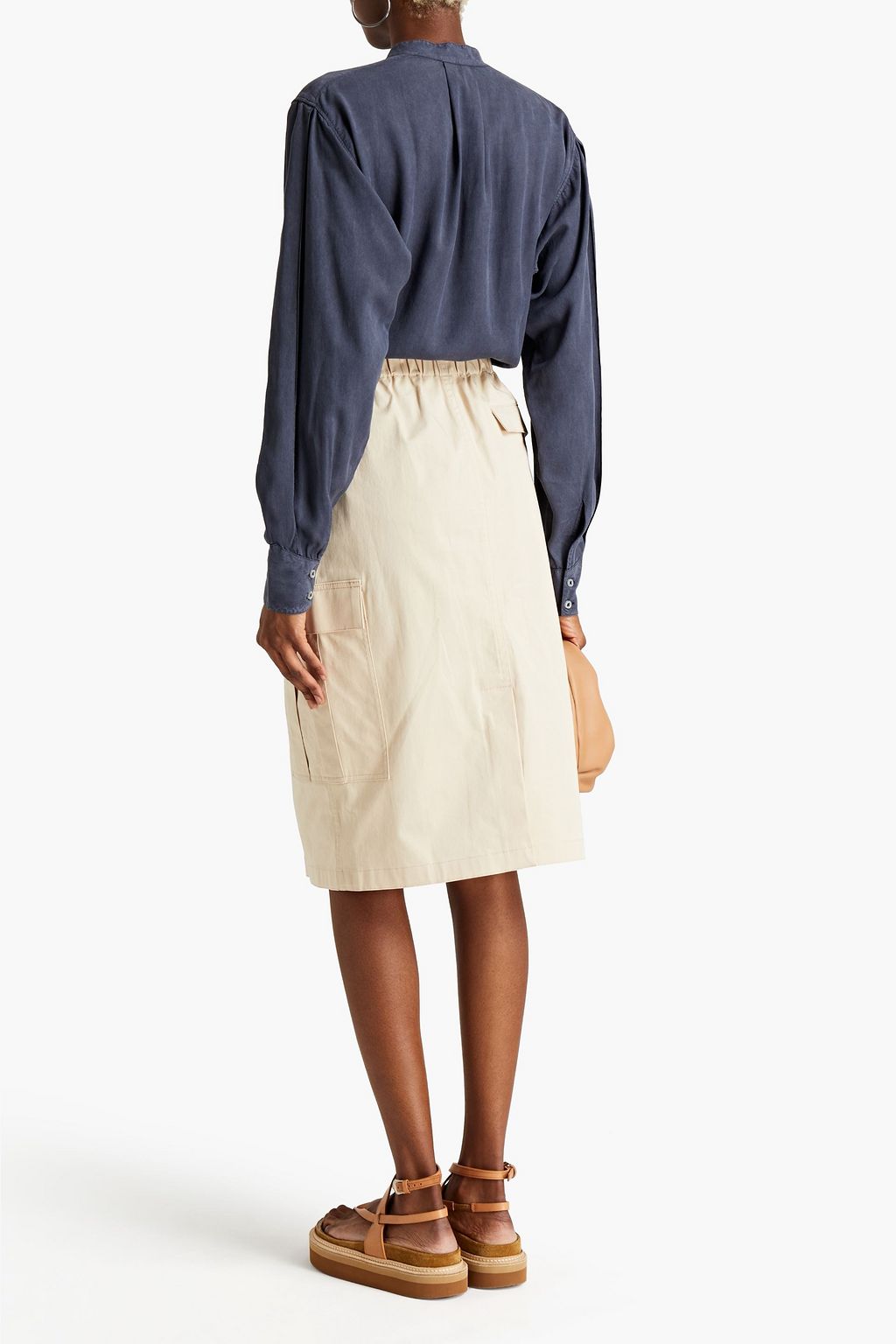 OFFICINE GÉNÉRALE Paloma washed Lyocell-chambray blouse