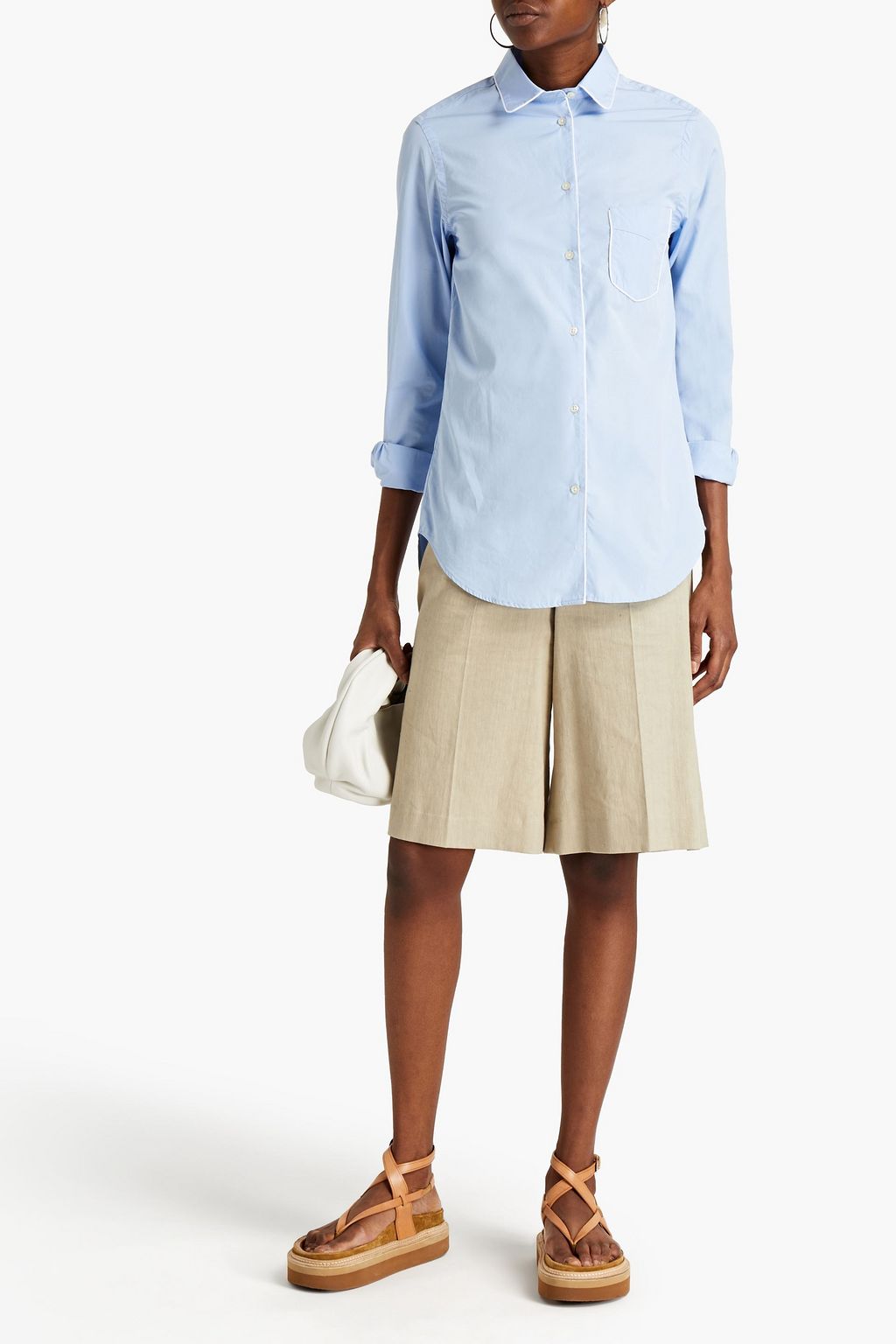 OFFICINE GÉNÉRALE Cotton-poplin shirt