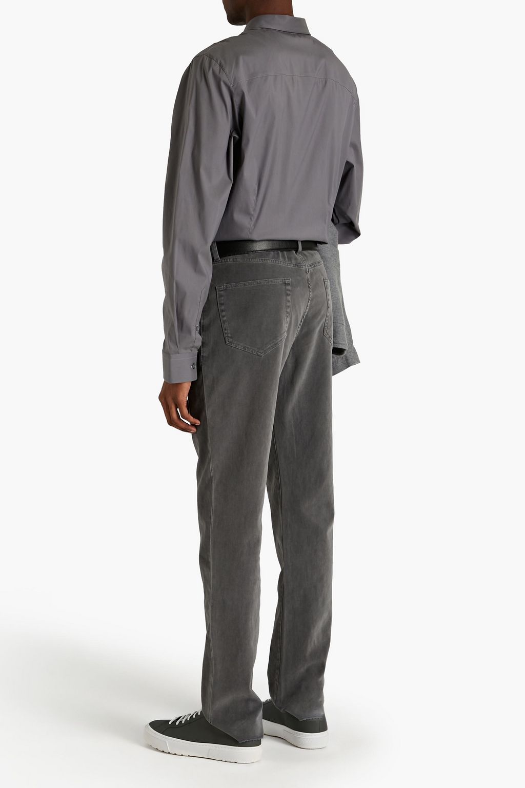 JAMES PERSE Cotton-blend poplin shirt